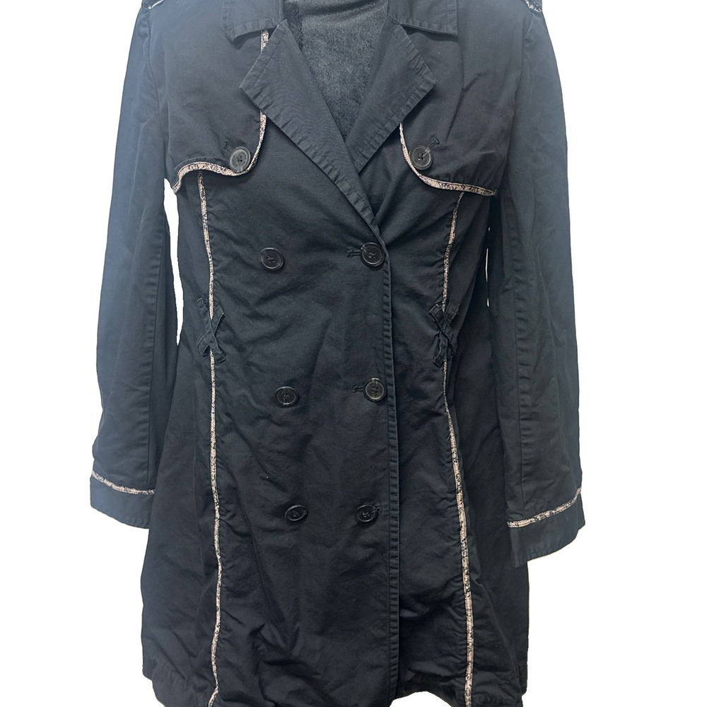 Jason Wu Trench Coat Small Double Breasted Knee Length Winter Night Out Cotton